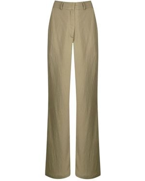 Olympiah Pantaloni Touch A Vita Alta - Verde