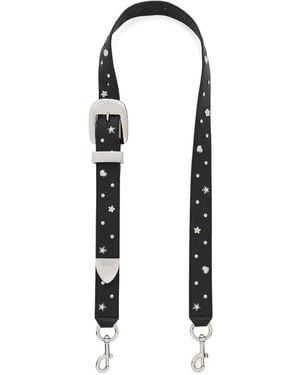 Marc Jacobs Studs Leather Bag Strap - White