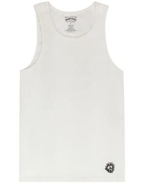 DENIM TEARS Peace Wreath Tank Top - White