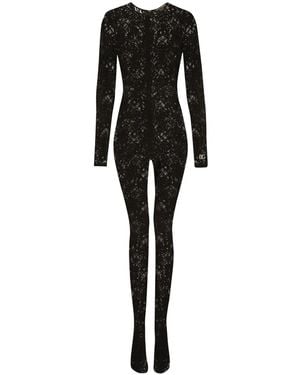 Dolce & Gabbana Lace Jumpsuit - Black