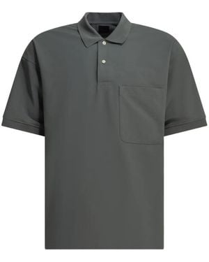Daiwa Pier39 Kurzärmeliges Tech Poloshirt Mit Brusttasche - Grau
