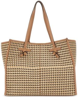 MARCELLA CLUB Marcella Embroidered Shoulder Bag - Natural
