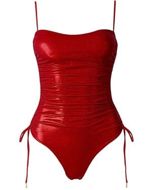 SOFIA ERHAN Maillot De Bain Lyra À Lien De Resserrage - Rouge