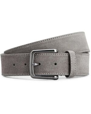 Tod's Suede Buckle Belt - Grey
