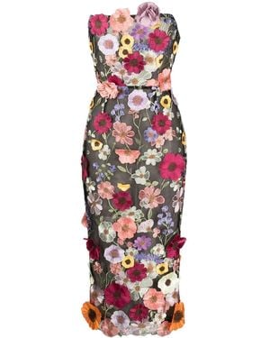 Bronx and Banco Strapless Jurk - Rood