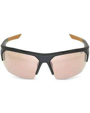 Nike Terminus Geometric-Frame Sunglasses - Black