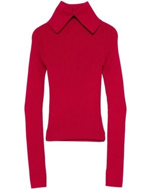 Iceberg Ribbed Collared Top