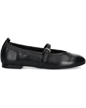 Marc O' Polo Buckle-Detail Ballet Flats - Black
