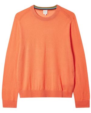 Paul Smith Artist Stripe Merino Jumper - Orange