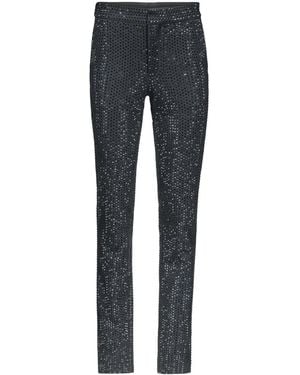 Area Crystal-Embellished Tuxedo Pants - Blue