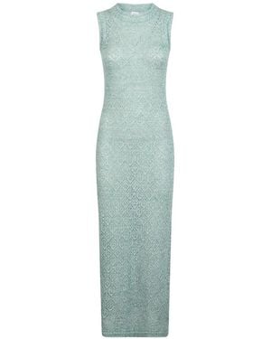 Eleventy Knit Midi Dress - Green