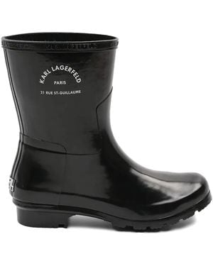 Karl Lagerfeld レインブーツ - ブラック