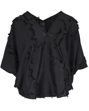 Zero + Maria Cornejo V-Neck Blouse - Black