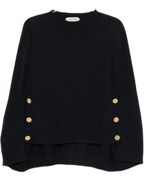 Alberta Ferretti Button-Embellished Sweater - Black