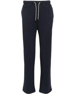 Corneliani Straight-Leg Cotton Track Pants - Blue