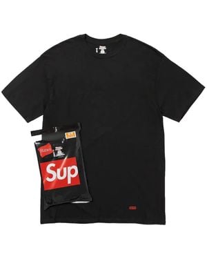 Supreme X Hanes Tagless T-Shirt (Pack Of Three) - Black