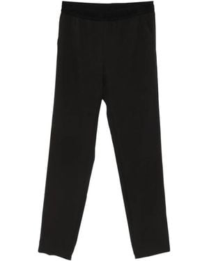 ERMANNO FIRENZE Logo-Waistband Trousers - Black