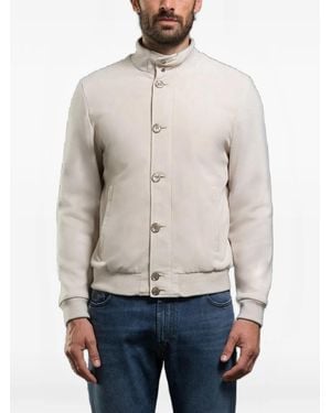 Moorer Fidani Bomber Jacket - Natural