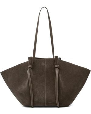 Yuzefi Mochi Suede Shoulder Bag - Brown