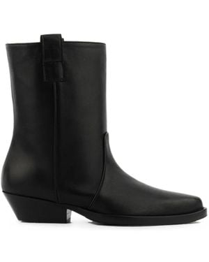 ROTUE Kid Again Leather Ankle Boots - Black