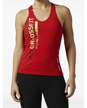 Reebok Rcf Crossfit Sleeveless Tank Top - Red