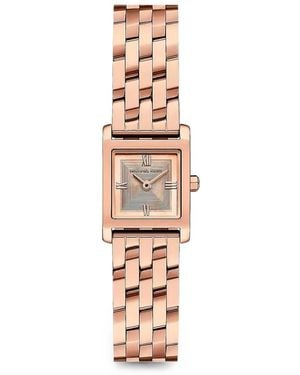 Michael Kors Georgie Square-Face 19Mm Watch - White