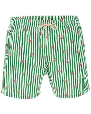 MC2 Saint Barth Lighting Starfish-Print Swim Shorts - Green
