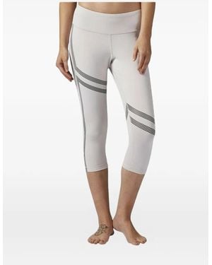 Reebok Linear Three-Quarter Leggings - Grey