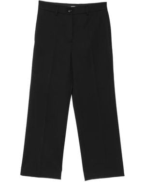 Seventy Pantalones De Vestir Con Pinzas - Negro