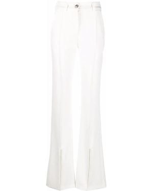 Philipp Plein Cady High-Waist Trousers - White