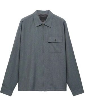 Prada Wool Zipper Shirt - Grey