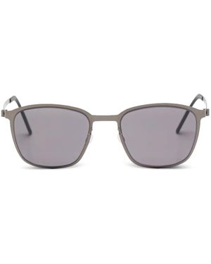 Lindberg Strip Rectangle-Frame Sunglasses - Grey