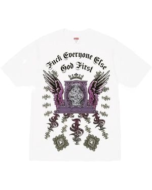 Supreme Graphic-Print T-Shirt - White