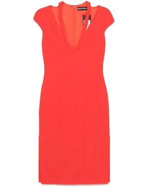 David Koma Cady Midi Dress - Red