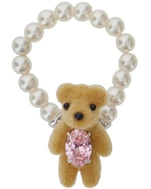 YVMIN Bear-Detail Ring - White