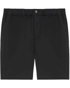 Lyle & Scott Logo-Embroidered Twill Shorts - Black