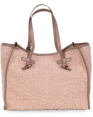 Gianni Chiarini Marcella Bouclé-Texture Tote Bag - Pink