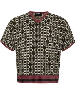 Enfants Riches Deprimes Vienna Short-Sleeved Jumper - Grey