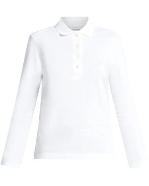 Lacoste Poloshirt aus Baumwollstretch - Weiß