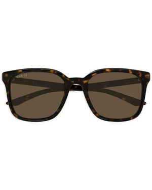 Gucci Sonnenbrille Mit Eckigem Gestell - Schwarz
