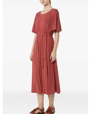 Weekend by Maxmara Tie-Waist Midi Dress - Red