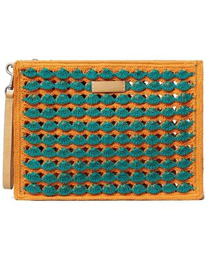 Tory Burch Hand-Crocheted Pouch - Orange