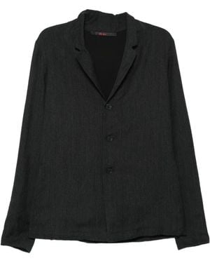 Ma+ Chaqueta A Rayas Diplomáticas - Negro