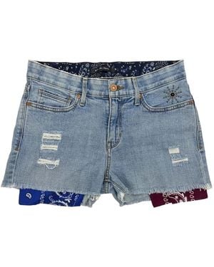 HTC Levi's Jeans-Shorts Mit Bandana-Einsatz - Blau