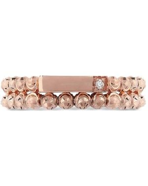 Officina Bernardi Moon Two-Row Diamond Ring - Pink