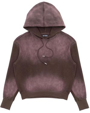 Protémoa Tie-Dye Effect Hoodie - Brown