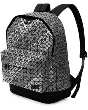 Issey Miyake Geometric-Panelled Backpack - Black