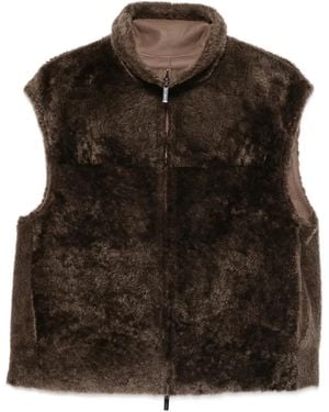 JOSEPH Reversible Shearling Jacket - Brown