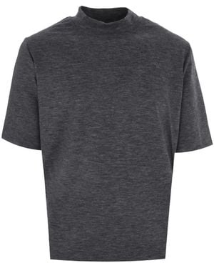 Altea Mock-Neck T-Shirt - Grey