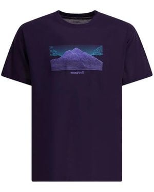 Montbell Wickron T Geography T-Shirt - Blue